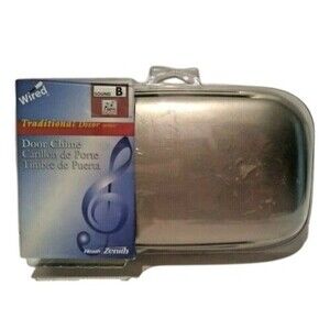 Heath Zenith Traditional Decor Series 2005, Wired Door Chime Satin Nickel New